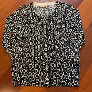 J. Crew Abstract Wool Cardigan